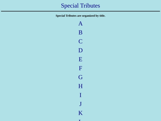SpecialTributes screenshot