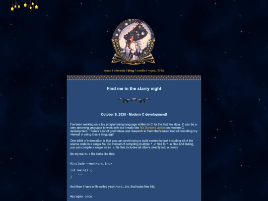 blog screenshot