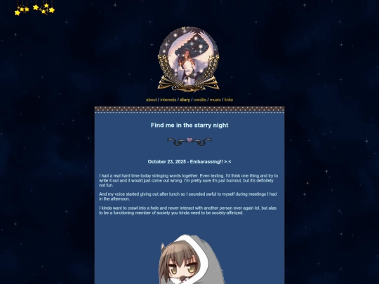 diary screenshot