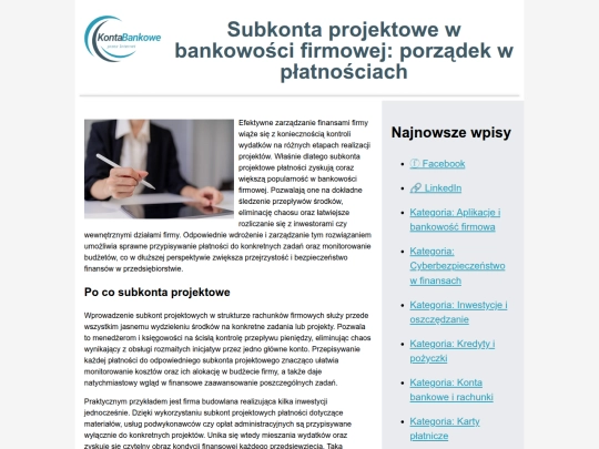subkonta-projektowe-w-firmie screenshot