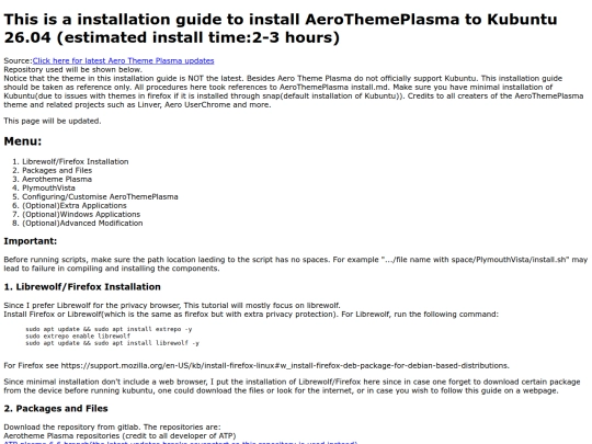 computer related/linux/aerothemeplasma-kubuntu26.04 screenshot