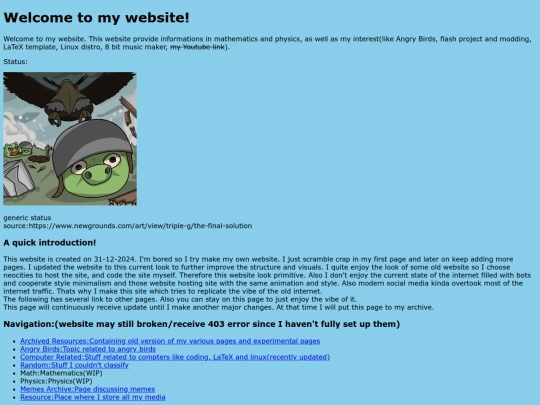 defaultpage screenshot