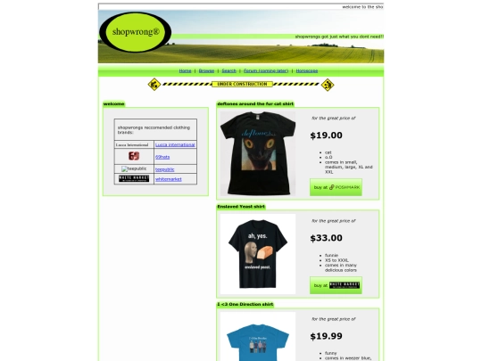 BuyOurStuff/shopwrongclothes screenshot