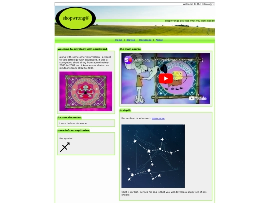 shopwrong/astrology screenshot