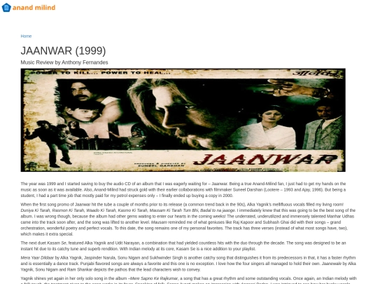 reviews/musicreviews/jaanwar screenshot