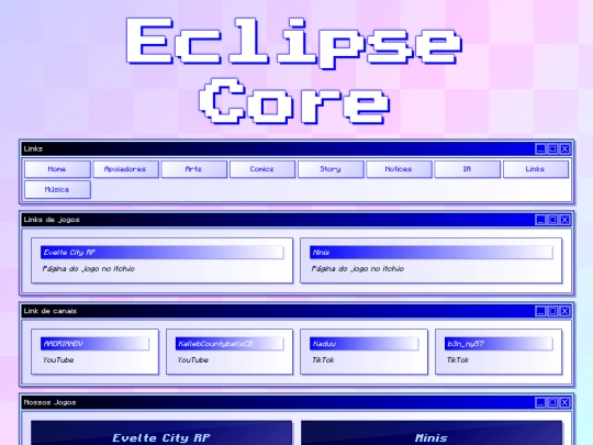 links screenshot