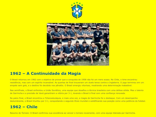 seleção_BR/1962 screenshot