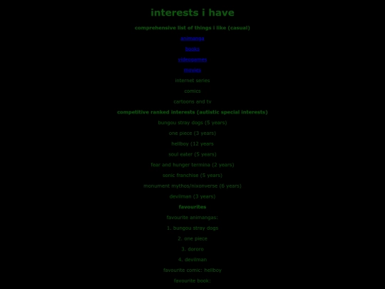 myinterests screenshot