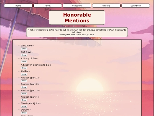 HonorableMentions screenshot
