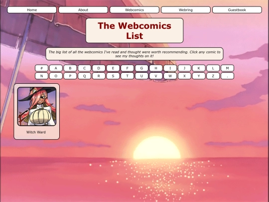 webcomicslistW screenshot
