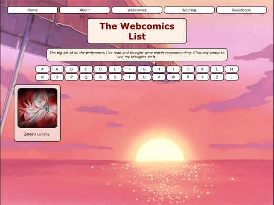 webcomicslistZ screenshot