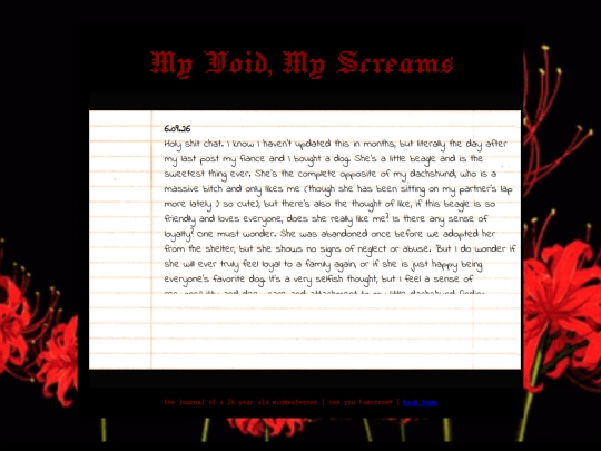 journal screenshot