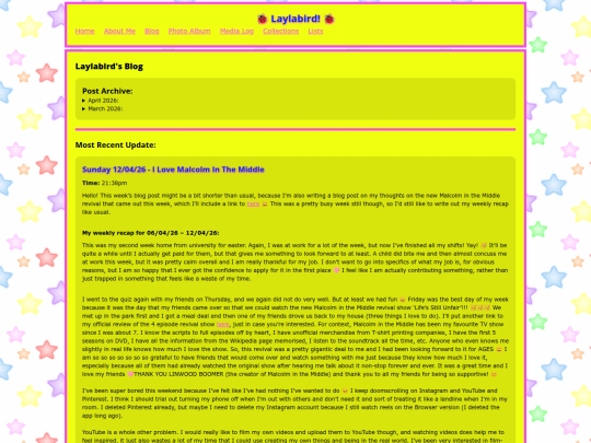 Blog/LaylabirdBlog screenshot