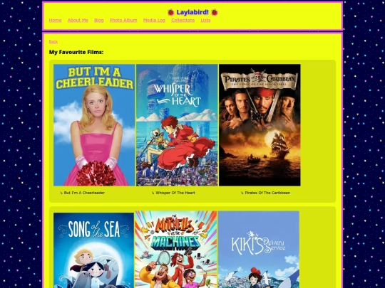 Lists/FavouriteFilms screenshot