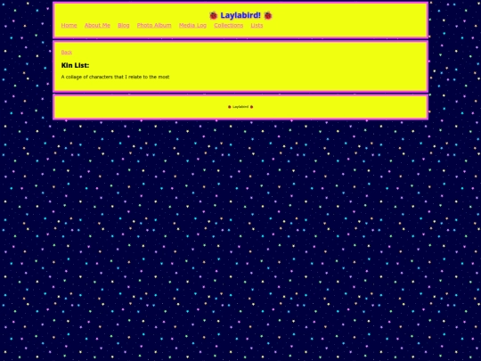Lists/KinList screenshot