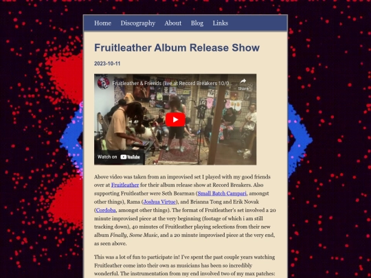 posts/2023-10-11-Fruitleather-Album-Release-Show screenshot