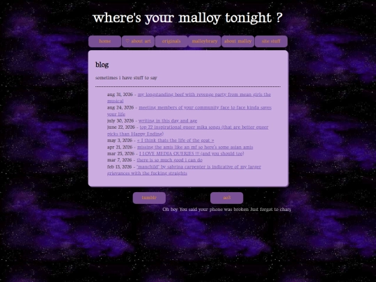 blog screenshot