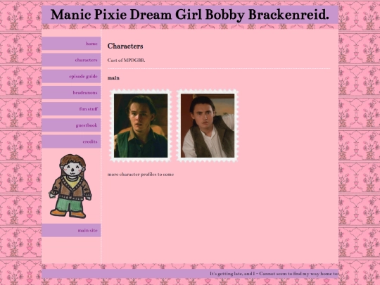 manicpixiedreamgirlbb/characters screenshot
