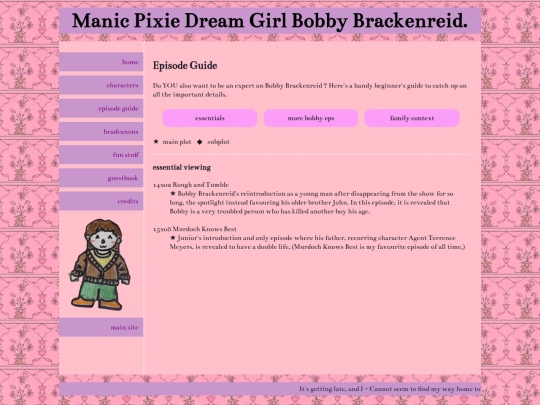 manicpixiedreamgirlbb/episode-guide screenshot
