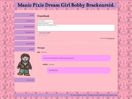 manicpixiedreamgirlbb/guestbook screenshot