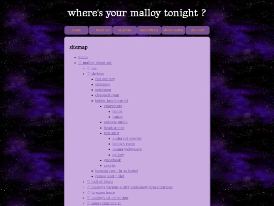 sitemap screenshot