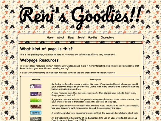 goodies screenshot