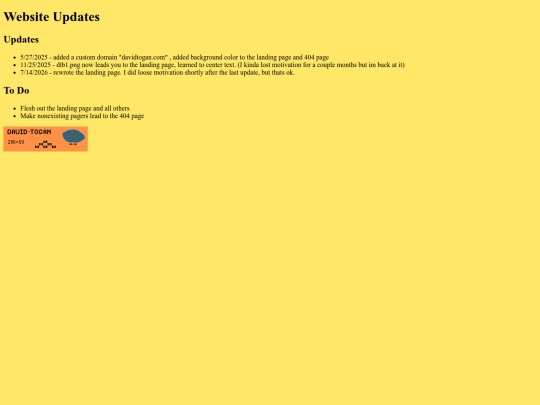 updates screenshot