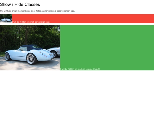 CSS/showhideclasses screenshot