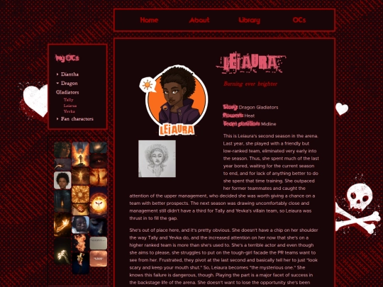 OC pages/ocpageleiaura screenshot
