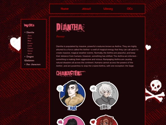 Story pages/diantha screenshot