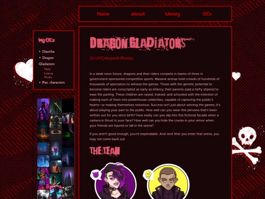 Story pages/dragongladiators screenshot