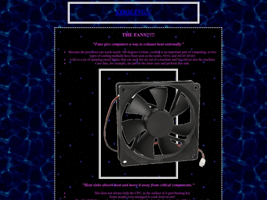 cooling screenshot