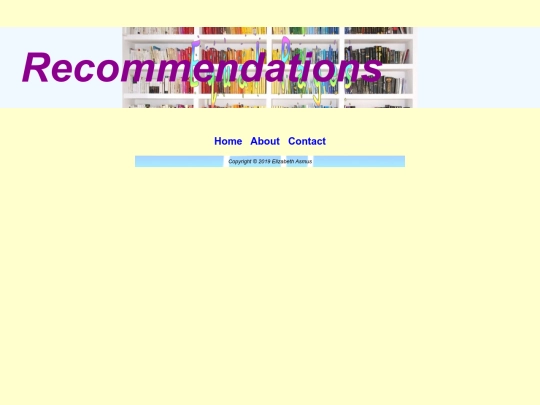 recommendations screenshot