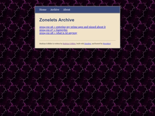 archive screenshot