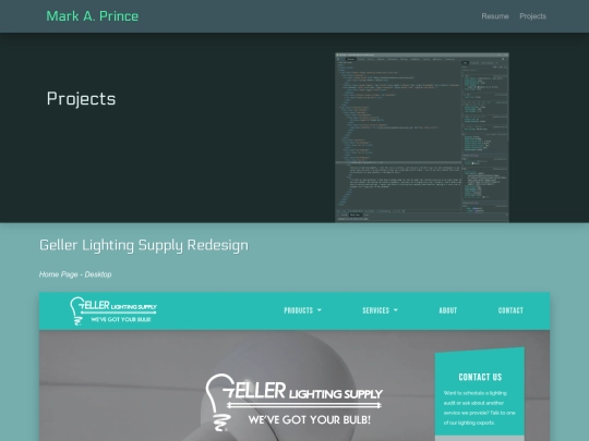 projects screenshot