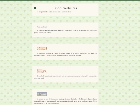 links screenshot