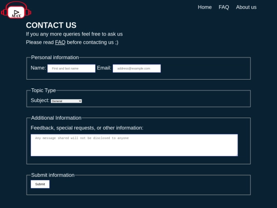 Contact screenshot