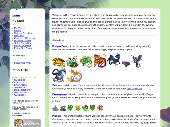 browser-game-corner screenshot