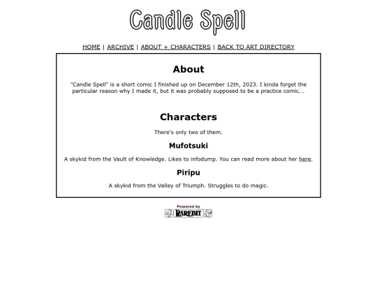 comics/candle-spell/about screenshot