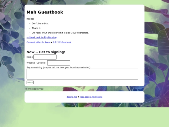 guestbook/guestbook screenshot