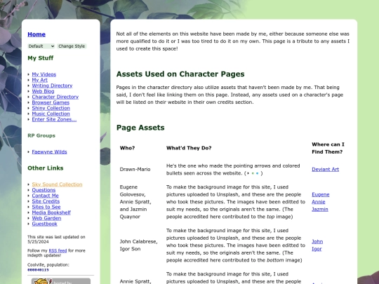 page-credits screenshot