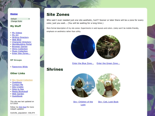 site-zones screenshot