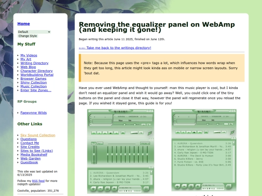 writings/guides/webamp-remove-equalizer screenshot