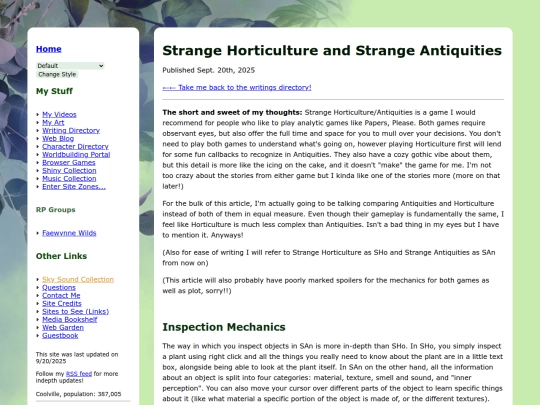 writings/reviews/strange-horticulture-and-antiquities screenshot