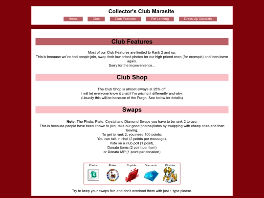 ClubFeatures screenshot