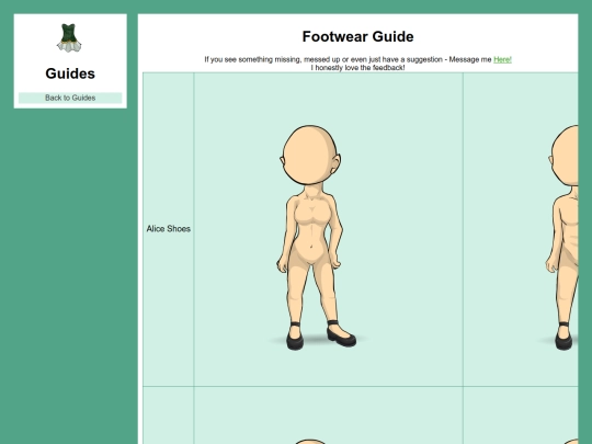 Footwear screenshot