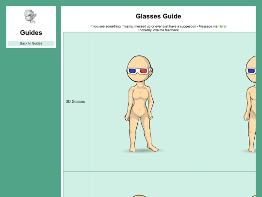 Glasses screenshot