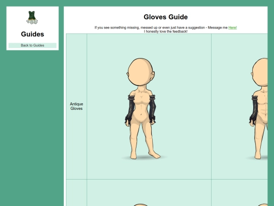 Gloves screenshot