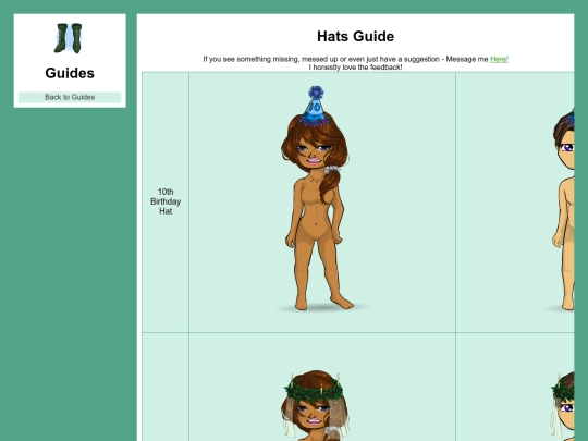 Hats screenshot