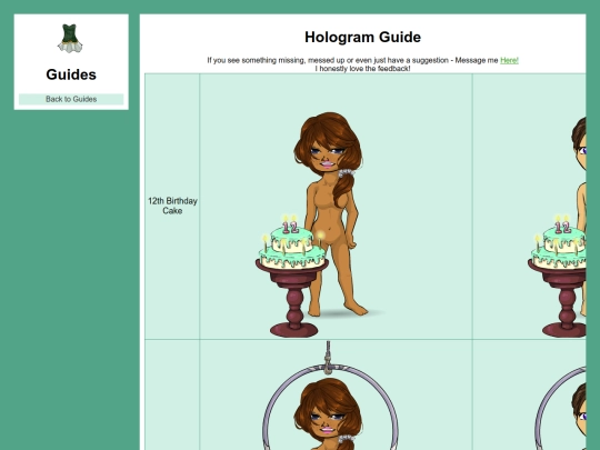 Holograms screenshot